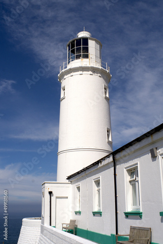 Trevose head lighthouse cornwall England uk