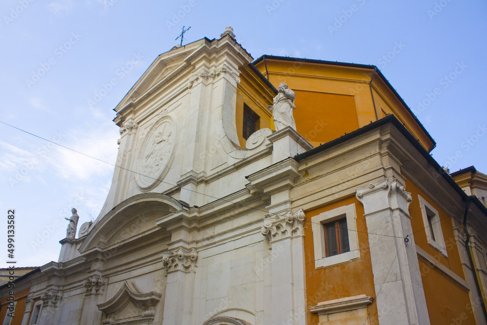 Church of Santa Maria del Suffragio Piazza del Popolo in Ravenna, Italy