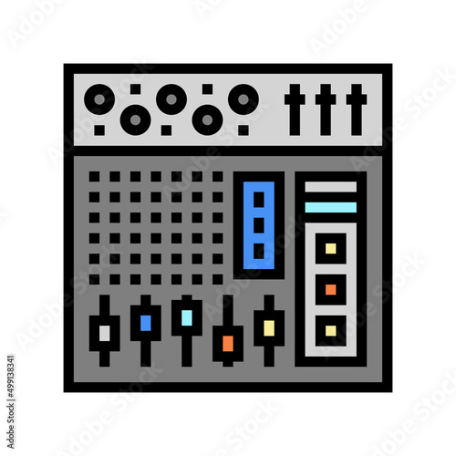 mixer electronic equipment color icon vector. mixer electronic equipment sign. isolated symbol illustration