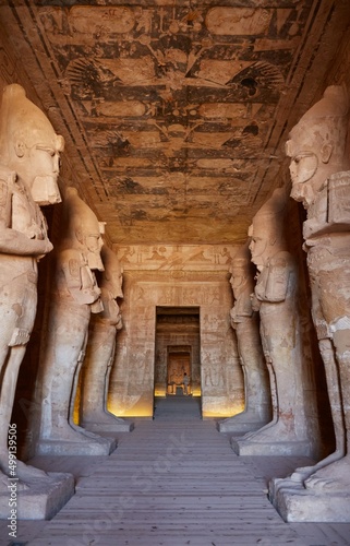 фотографія The Colossal Statues of Abu Simbel's Great Temple of Ramesses II
