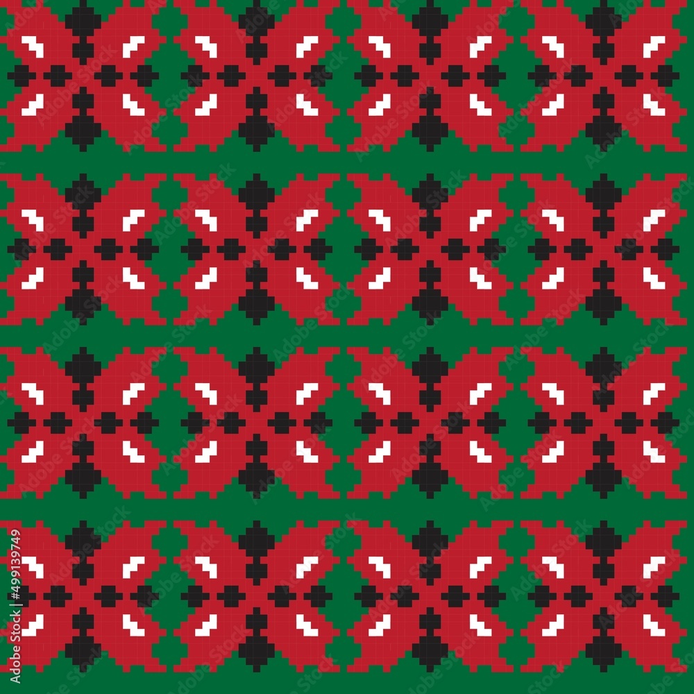 Argyle Fair Isle Seamless Pattern Design Argyle Fair Isle Seamless Pattern Design