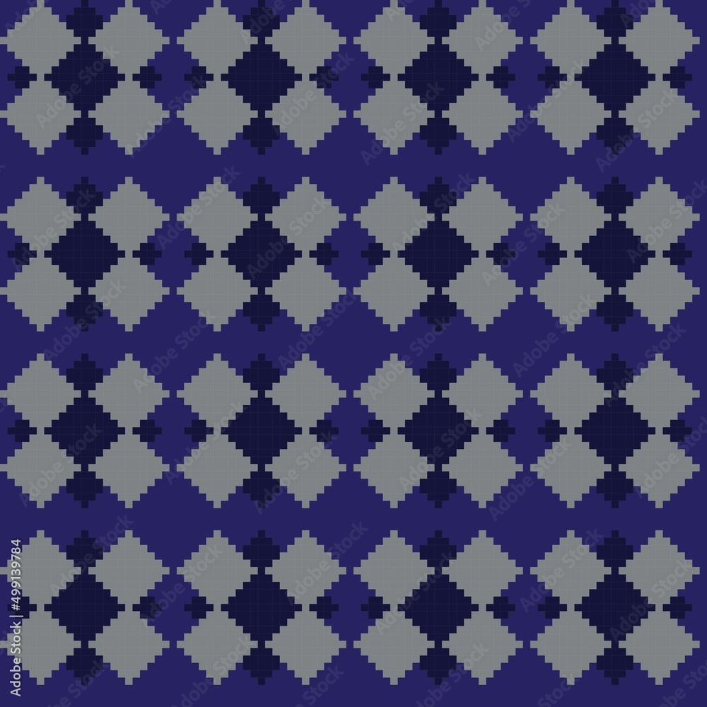 Argyle Fair Isle Seamless Pattern Design Argyle Fair Isle Seamless Pattern Design