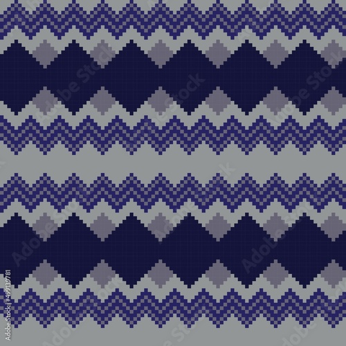 Argyle Fair Isle Seamless Pattern Design