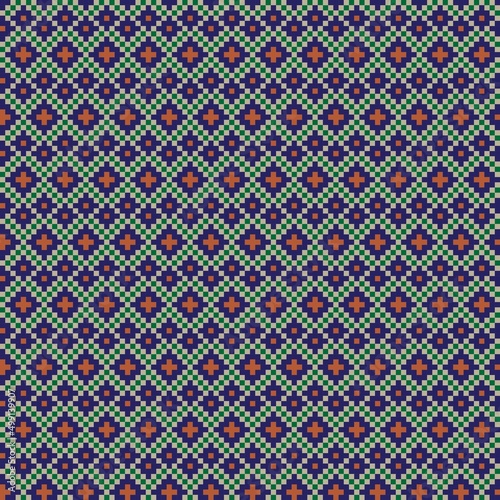 Argyle Fair Isle Seamless Pattern Design