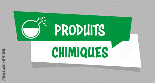 Logo produits chimiques. photo