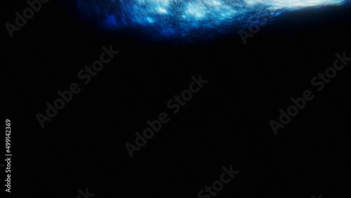 Singularity of massive black hole, blue wormhole