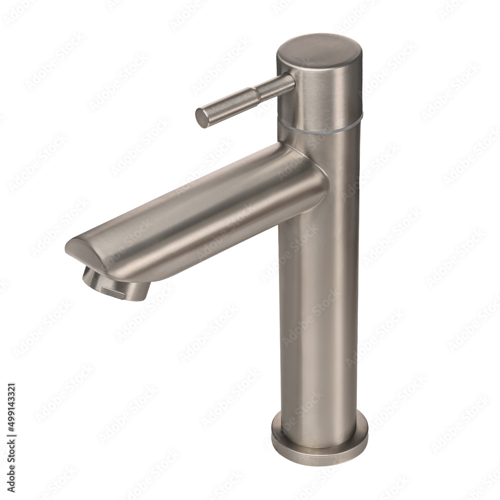 Water faucet on a white isolated background. Faucet for washbasin, kitchen, bathroom, shower. Water faucet on a white isolated background. Faucet for washbasin, kitchen, bathroom, shower.