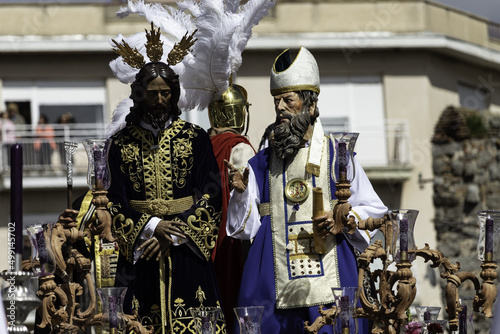 Fototapet Parade of the Star (original: Procesion de la Estrella), on the Holy Tuesday