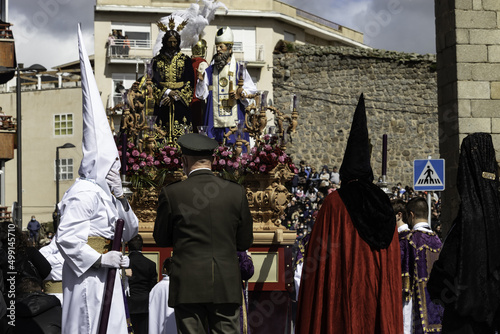 Fotobehang Parade of the Star (original: Procesion de la Estrella), on the Holy Tuesday
