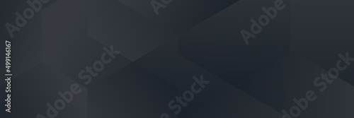 Abstract black Geometric banner design background.