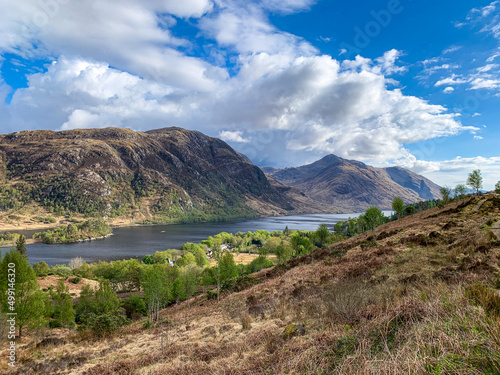 Bild auf Leinwand Landscape with mountains and sky in Ben Lomond Scotland