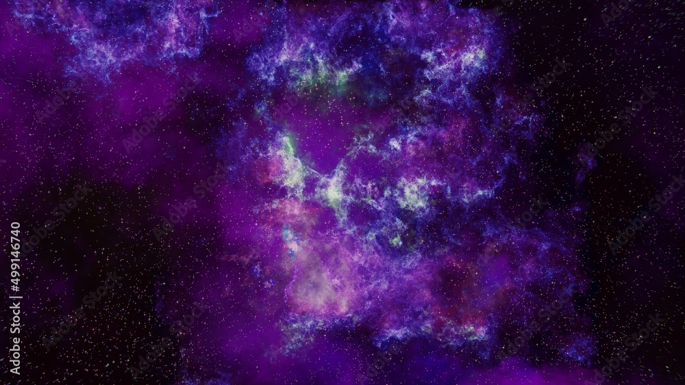 Etherial Purple Bursting Galaxy with stars Etherial Purple Bursting Galaxy with stars