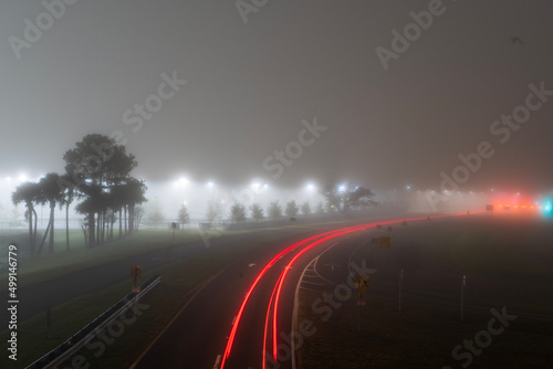 traffic in the fog