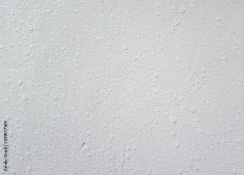 Water droplets on the white wall