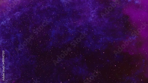 Abstract photo of a colorful purple and blue space nebula