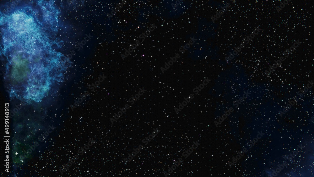 Fototapeta premium Night blue sky with stars as background and Universe