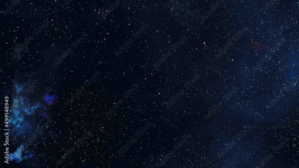 Night blue sky with stars as background and Universe