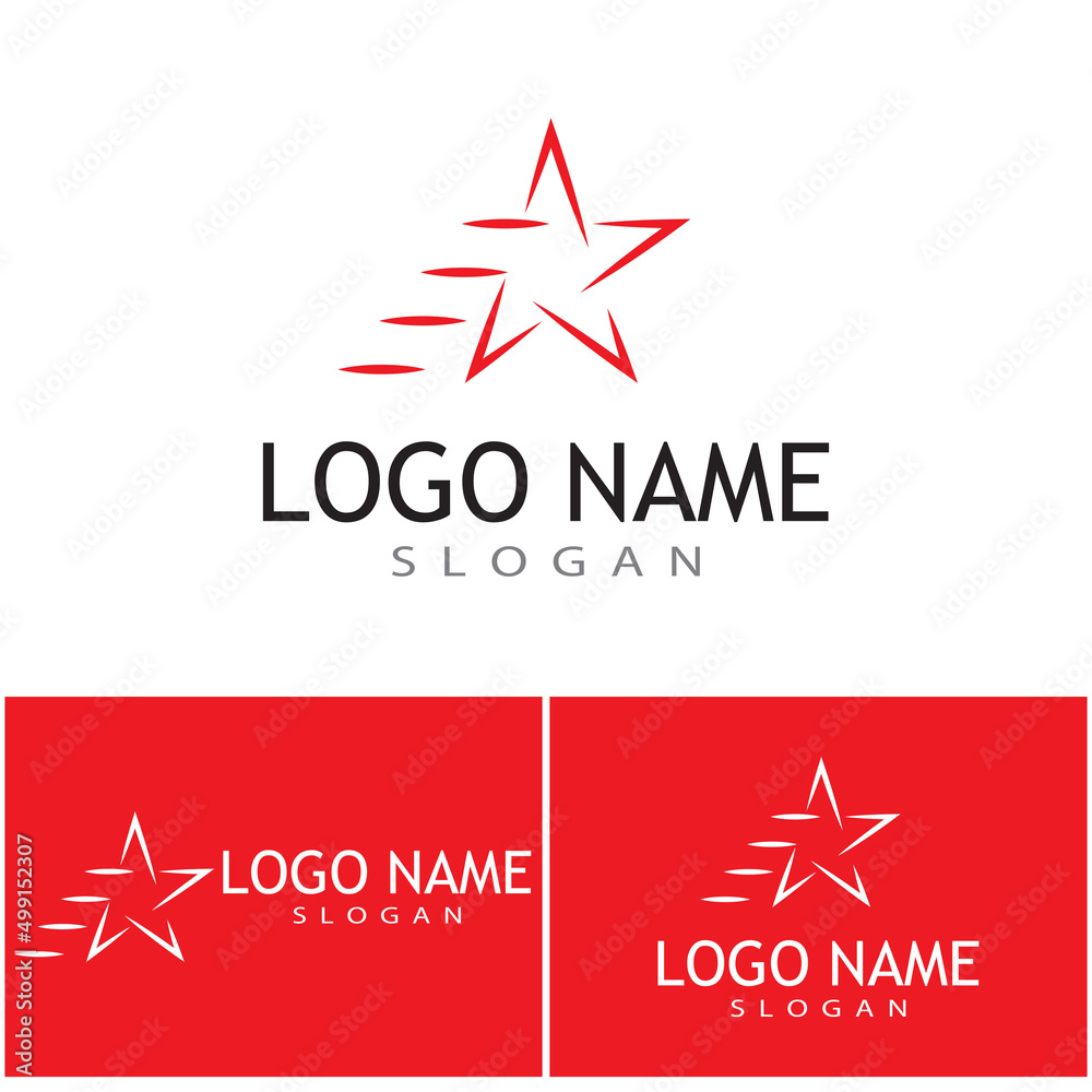 Obraz premium Star icon Template vector illustration design