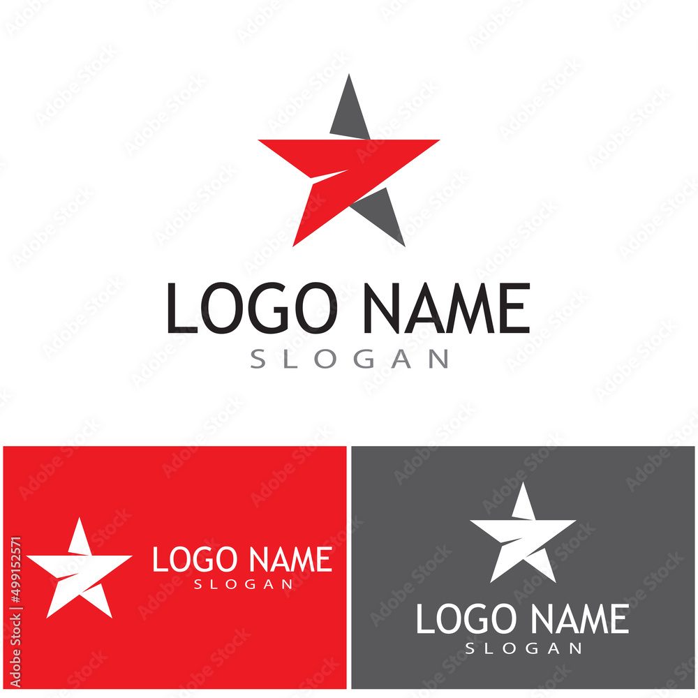Obraz premium Star icon Template vector illustration design