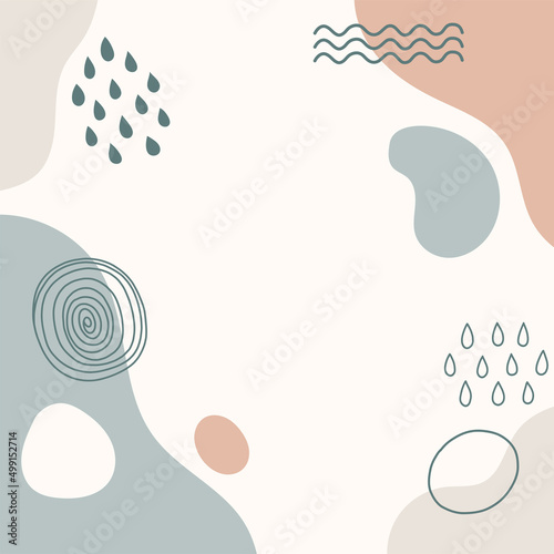 Trendy abstract many color background and vector