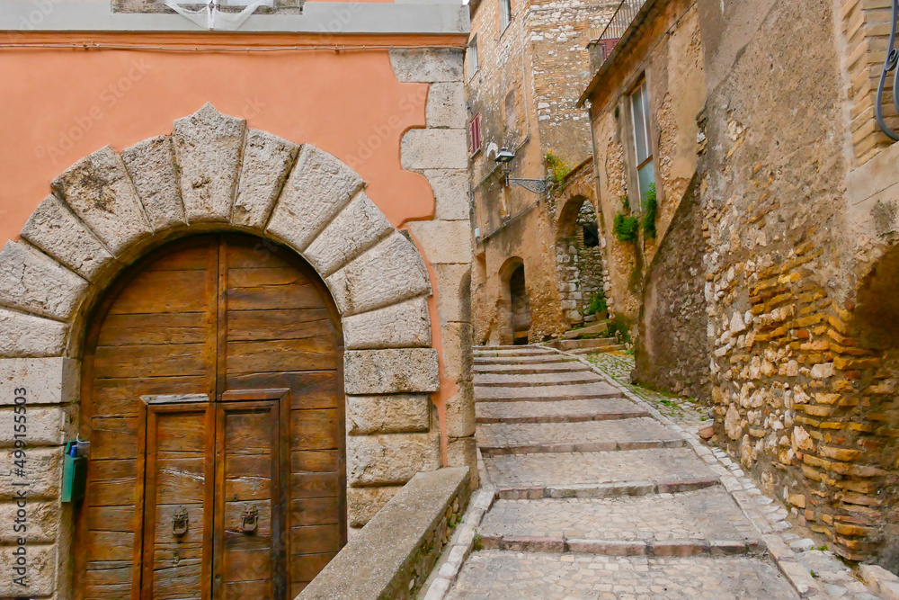 Fototapeta premium Borgo medievale di Casperia, Terni, Italia