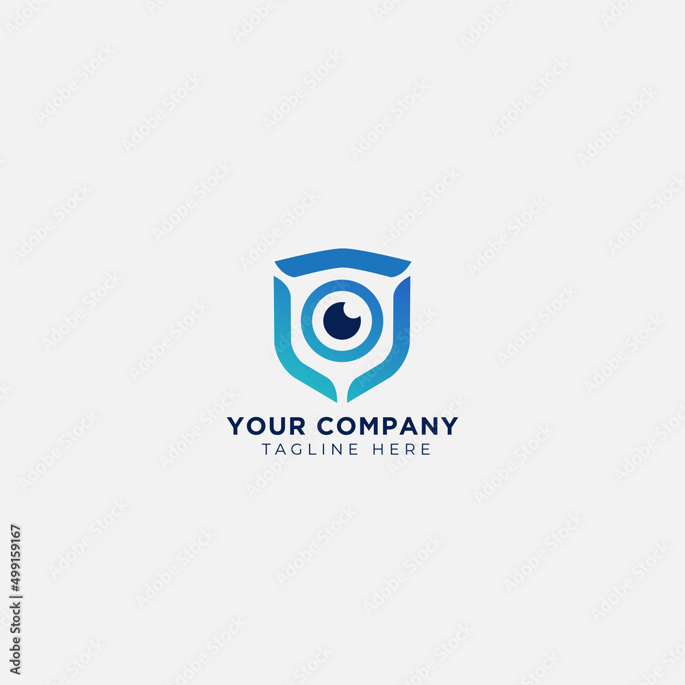 focus eyes logo guard emblem eyeball focus eyes logo guard emblem eyeball