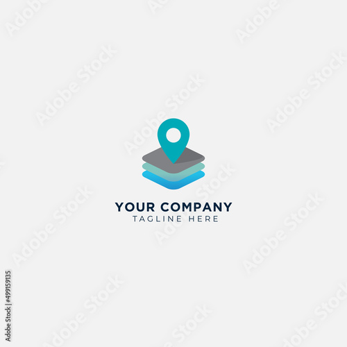 symbol map pin location logo estate land