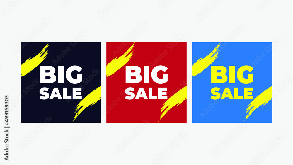 creative text box for banner big sale 