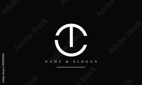 TC, CT, T, C abstract letters logo monogram photo