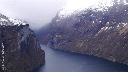 A view across the Geiranger Fjord, Norway photo