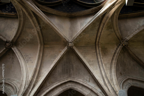 Gothic Rib Vault Ceilings in Paris, France © BrookelynnBliss