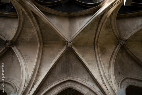 Gothic Rib Vault Ceilings in Paris, France