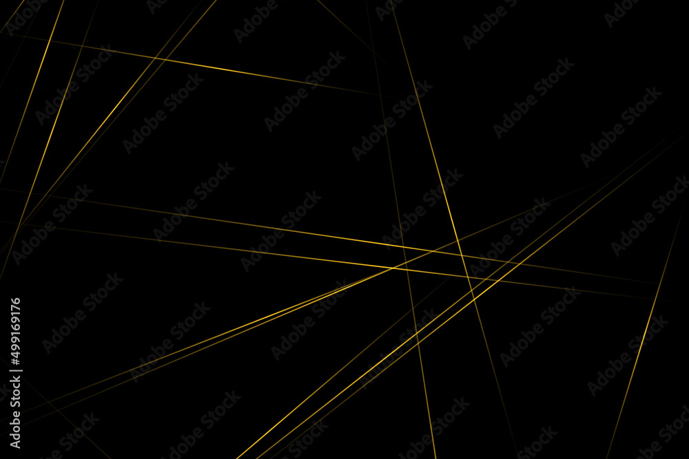 Fototapeta premium Abstract black with gold lines, triangles background modern design. Vector illustration EPS 10.