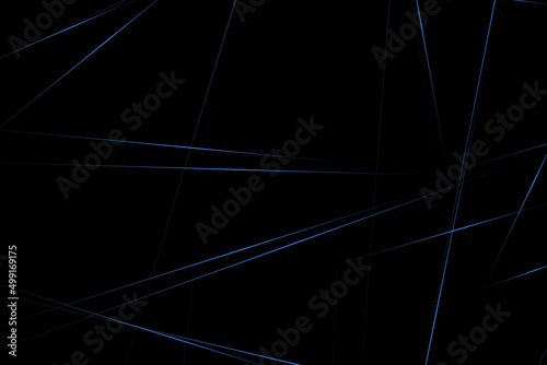 Abstract black with blue lines, triangles background modern design. Vector illustration EPS 10.