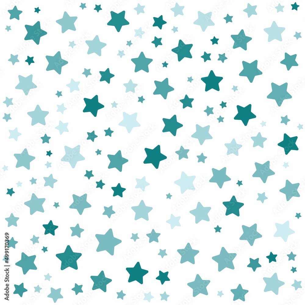 Blue stars pattern on the white background. Vector illustration Blue stars pattern on the white background. Vector illustration