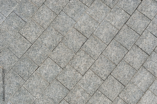 Fotografiet Street paved with cobblestone