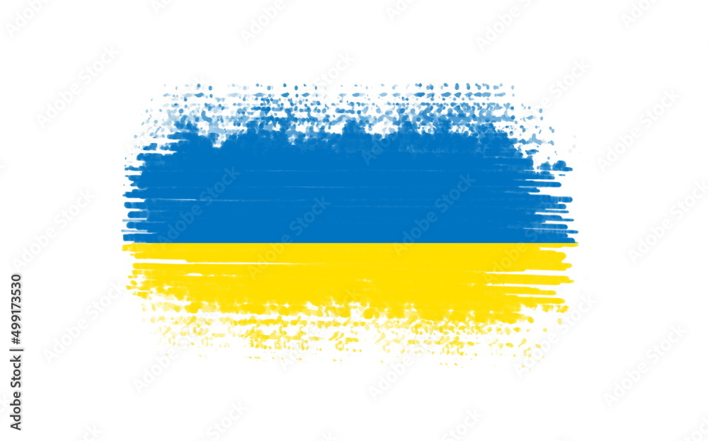 Obraz premium Artistic drawing painting of the flag