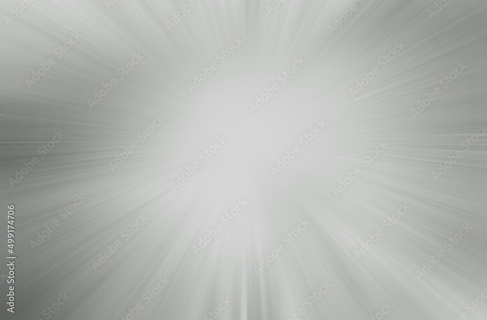 Fototapeta premium Gray abstract burst rays soft blurred background.