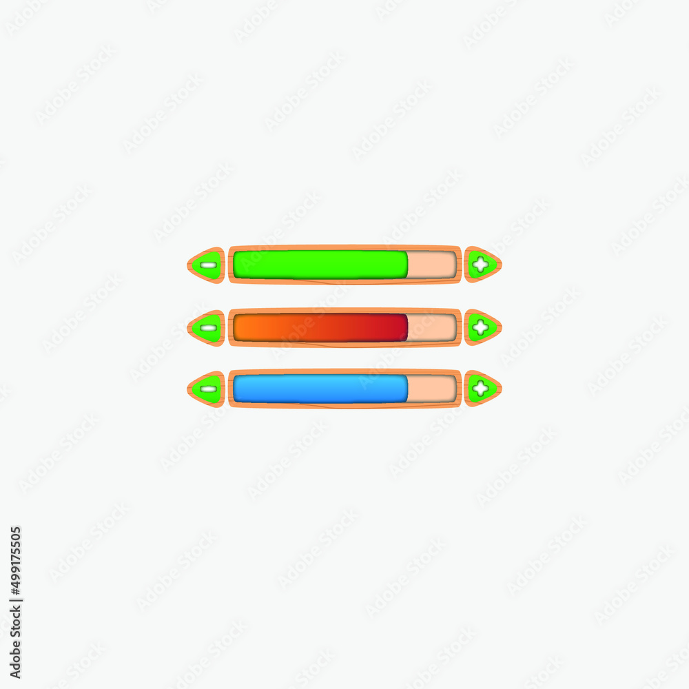 mobile and WEB media game ui panel vector mobile and WEB media game ui panel vector