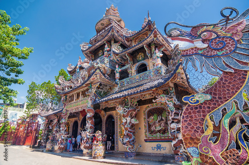 Linh Phuoc Pagoda in Da Lat, Vietnam. photo
