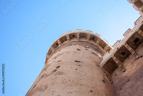 medieval castle tower in Spain Valencia