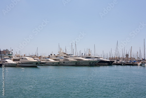 Boat marina yachts in Spain Alicante