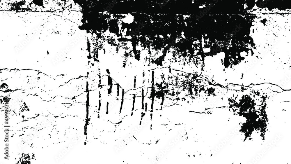 Obraz premium Rustic grunge vector texture with grain and stains. Abstract noise background. Weathered surface. Dirty and damaged. Detailed rough backdrop. Vector graphic illustration with transparent white. EPS10.