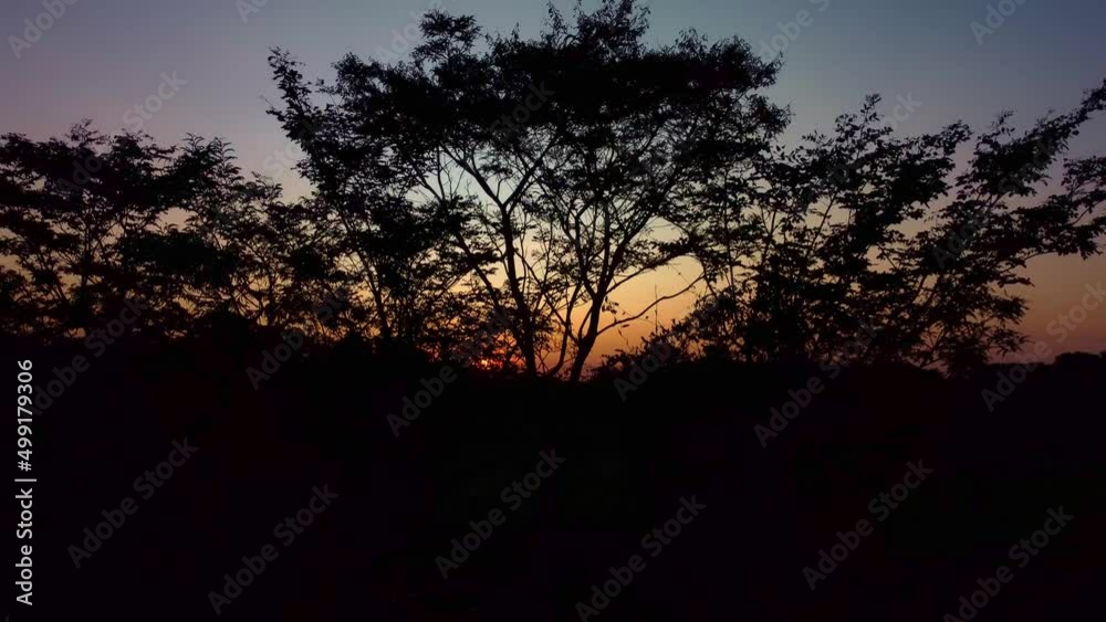 Sunset, beautiful sunset flight on a dam in Brazil, drone scene. Sunset, beautiful sunset flight on a dam in Brazil, drone scene.