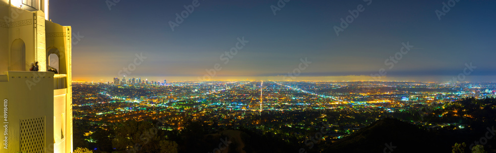 Los Angeles panorama looking from Griffith Observatory.