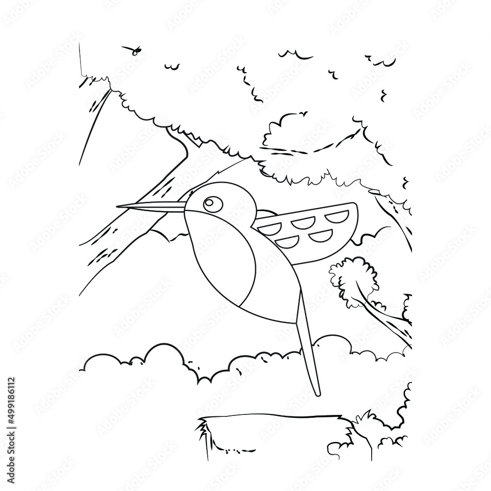 Bird Coloring Pages for Kids. Bird Coloring Page. Bird Coloring Pages ...