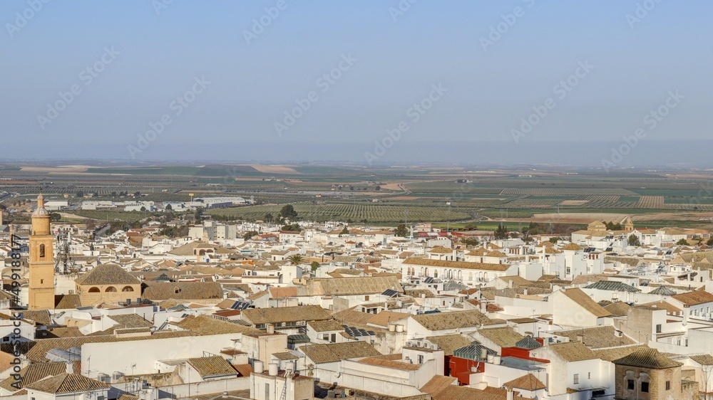 Fototapeta premium vue des rues de la ville d'Osuna près de Séville en Andalousie