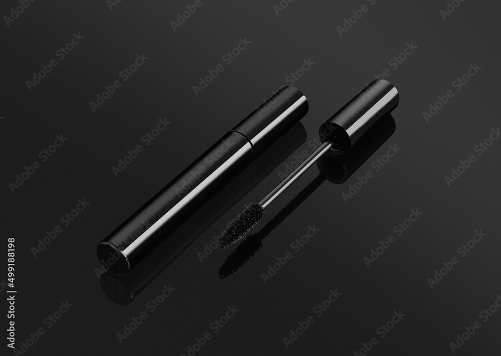 eye cosmetics on black background eye cosmetics on black background