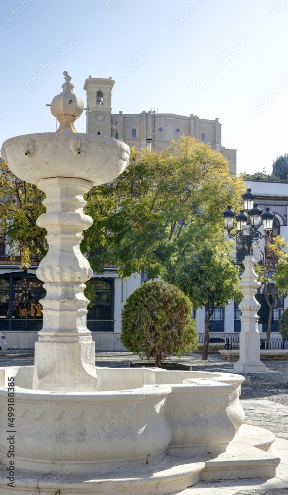 vue des rues de la ville d'Osuna près de Séville en Andalousie