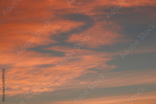 Pink clouds. sunrise, sunset clouds